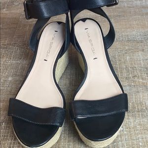 VIA SPIGA leather espadrille sandals
